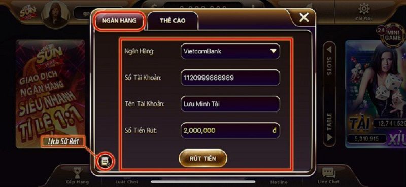 Tại sao rút tiền Sunwin bị chậm